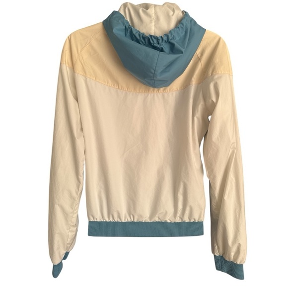 NIKE Women's Sportwear Windrunner Jacket Blue/Yellow/Cream‎ Full Zip Hoodie - Picture 3 of 12